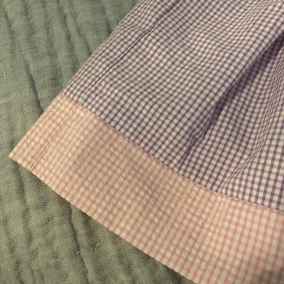 3 months Southern Smocked Company purple/pink smocked gingham bunny dress - Picture 5 of 10